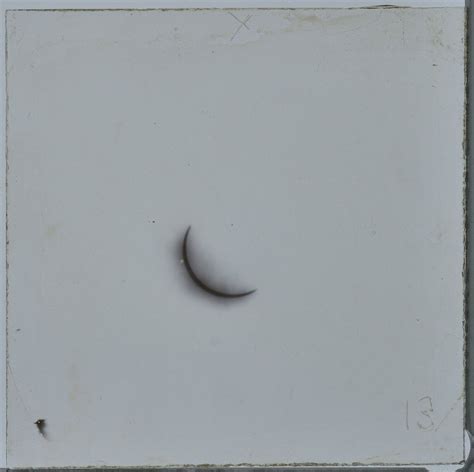 Eclipse Glass Plate Photograph Likely Taken In