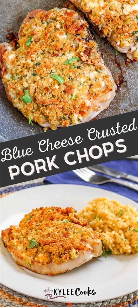 Blue Cheese Crusted Pork Chops Recipe