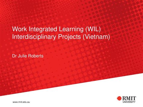 Work Integrated Learning Wil Interdisciplinary Projects Vietnam