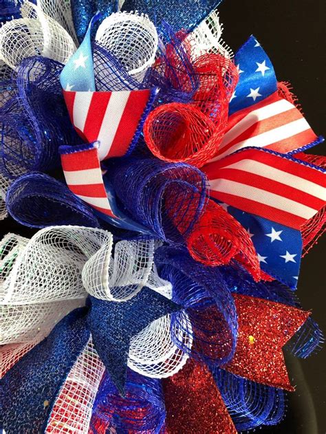 Or Patriotic Th Of July Deco Mesh Etsy Wire Wreath Frame