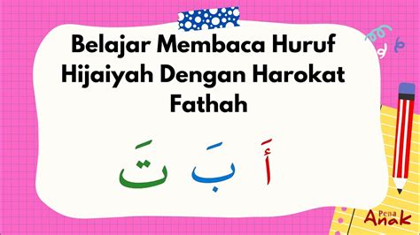 Belajar Huruf Hijaiyah Dengan Harokat Fathah Youtube