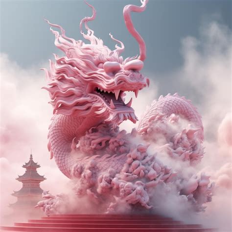 Illustration of Chinese Dragon fantasy art | Premium AI-generated image