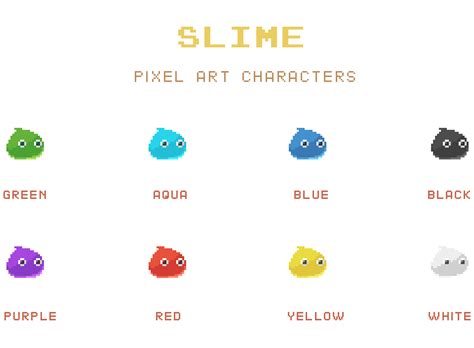 Slime Face Pixel Art