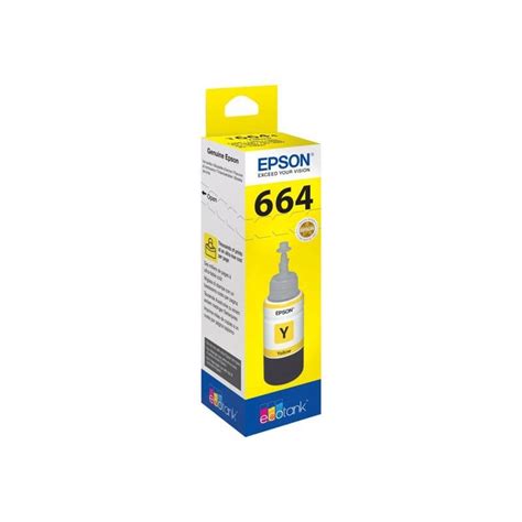 Flacon d encre jaune série 664 Epson Ecotank 70 ml d origine