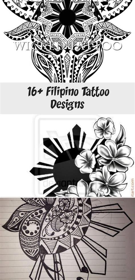 16 Filipino Tattoo Designs Tattoos And Body Art Filipino Tattoos