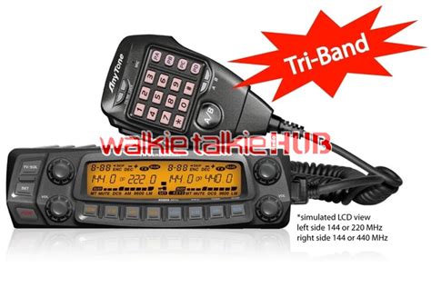 Anytone At 5888uv Iii Tri Band 2 Meter 220 Mhz 70 Cm Mobile Transceiver