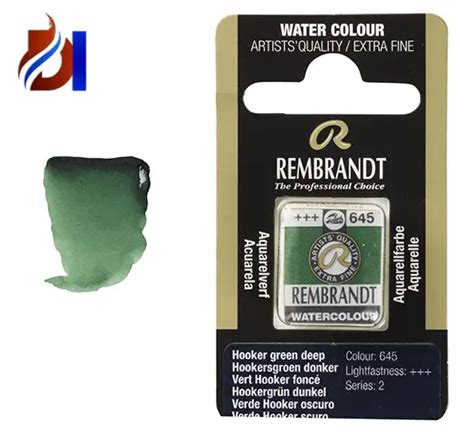 Acuarela Rembrandt Pastilla Verde Hooker Oscuro 645 Droguería Isabel