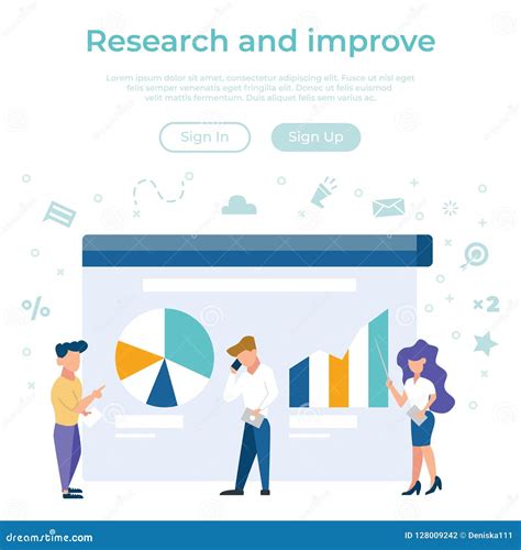 Data Analysis Business Plan Schedule Graph Pie Chart Info Graphic Flat Cartoon Miniature