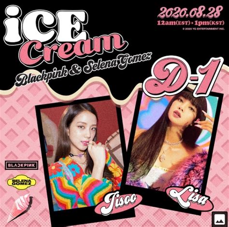 Blackpink X Selena Gomez Ice Cream D Poster Black Pink Photo