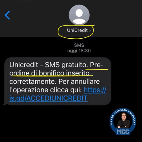 Falso Sms Unicredit Marco Camisani Calzolari