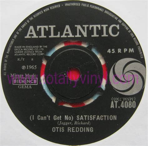 Totally Vinyl Records || Redding, Otis - (I can't get no) satisfaction/Any ole way 7 inch