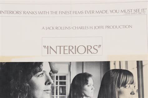 Film Release Poster "Interiors," 1978 | EBTH