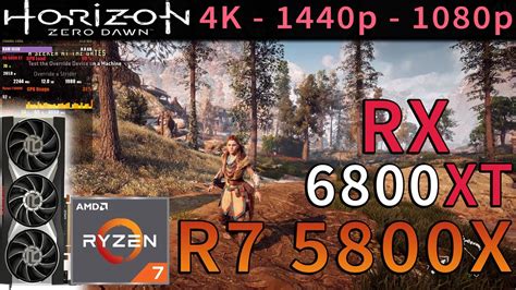 Horizon Zero Dawn RX 6800 XT Ryzen 7 5800X 4K 1440p 1080p