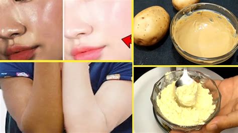 Skin Whitening Potato Facial Bleach Get Fair Spotless Glowing Skin