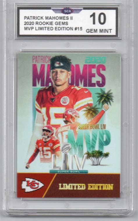 Patrick Mahomes 2020 rookie gems mvp rookie card 15 | Etsy