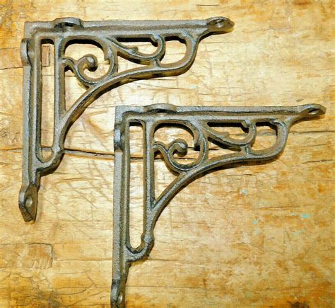 Cast Iron Antique Style Heavy Duty Brackets Garden Braces Etsy