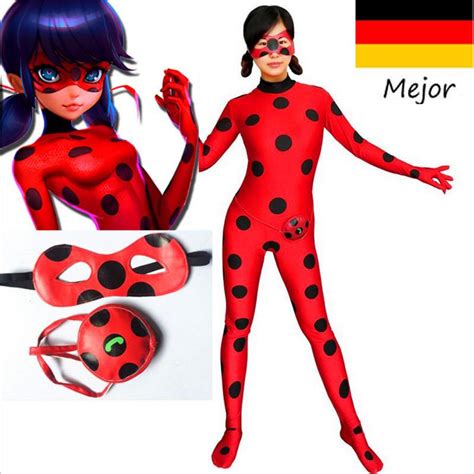 Fasching Overall Miraculous Ladybird Ladybug Marinette Cosplay M Dchen