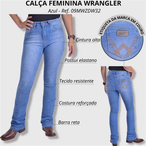 Cal A Jeans Wrangler Feminina Azul Ref Mwzdw Badana