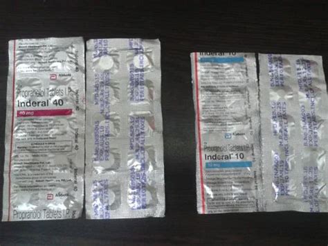 Inderal Mg Mg At Rs Strip Propranolol Hydrochloride Tablet In