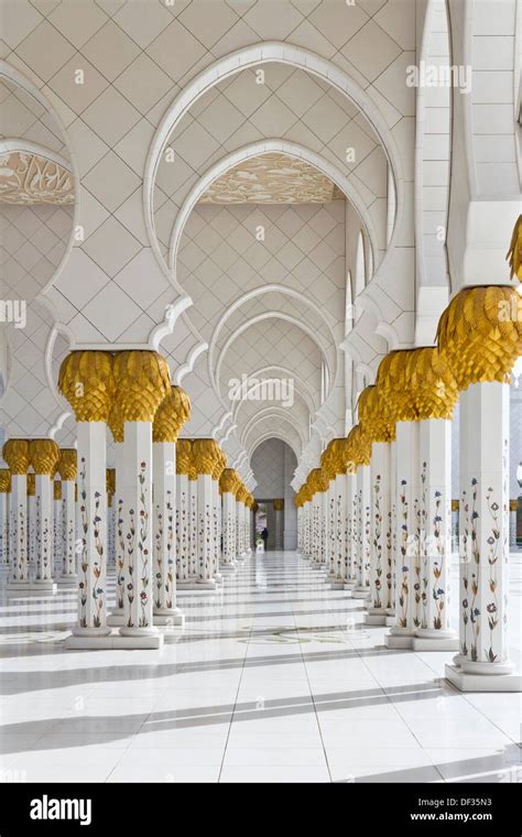 Exterior Domes Arches And Minarets Of The The Sheikh Zayed Grand