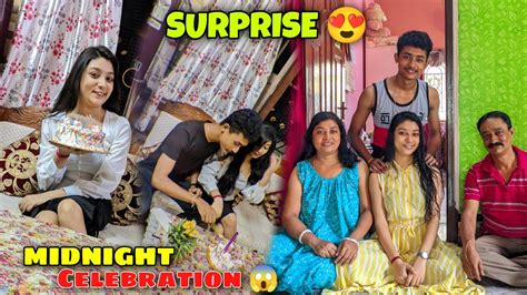 Raat 12 Tay Surprise Birthday Celebration 😱😍 Kintu Eta Ki T Dilam 😜💗 Youtube