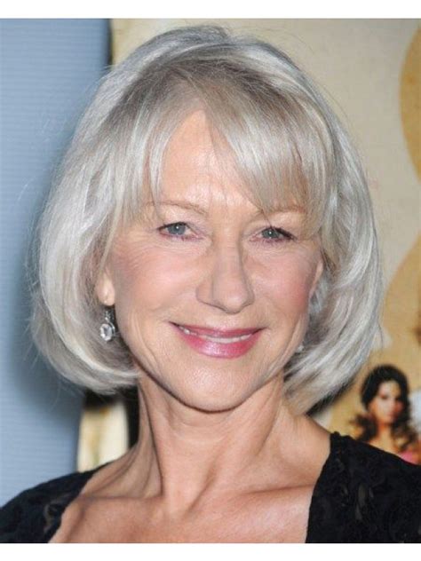 Capless Synthetic Hair Bobs Grey Wig For Older Women Cheap Grey Wigs