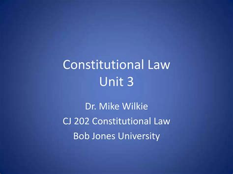 Constitutional Law Unit 3 PPT