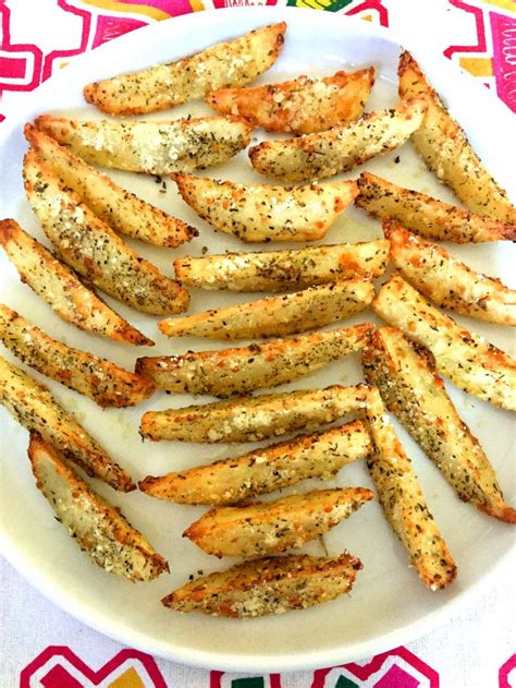 Oven Baked Garlic Parmesan Potato French Fries Recipe – Melanie Cooks