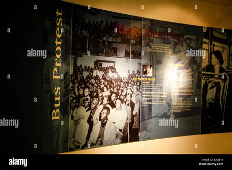 Civil Rights History Exhibition Inside The Rosa Parks Library And