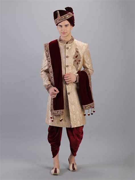 Rentbuy Embroidered Groom Heavy Sherwani Home Trial Free Delivery