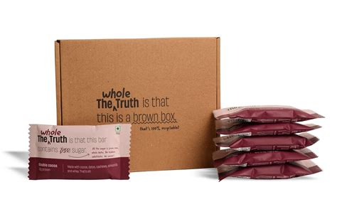 The Whole Truth Protein Bars Double Cocoa Pack Of X G Each