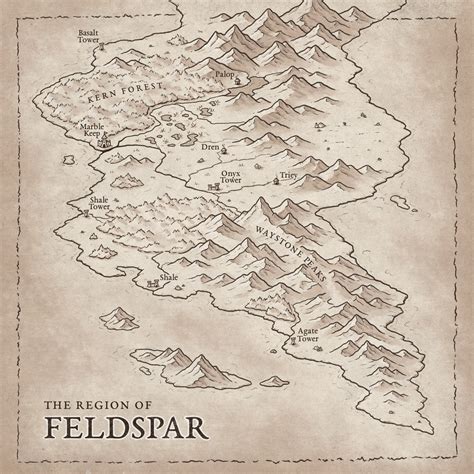 The Region Of Feldspar Fantasy Map By Mapeffects On Deviantart