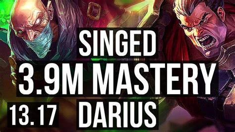 Singed Vs Darius Top M Mastery Rank Singed Games