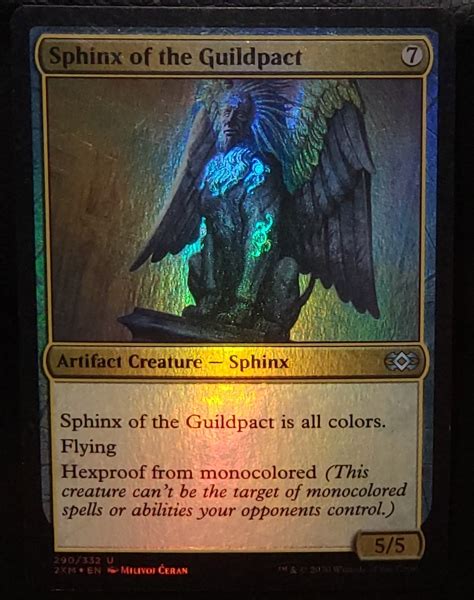 Free Mtg Sphinx Of The Guildpact U 290332 Foil Double Master 2xm