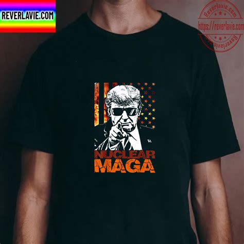 Nuclear Maga Usa Flag Classic T Shirt Rever Lavie