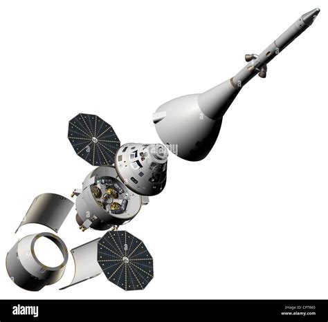 Despiece De La Nave Espacial Orion De La Nasa En Su Configuración De