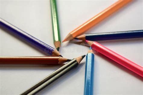 Multicolor Pencils A Color Isolated Stock Image Image Of Design