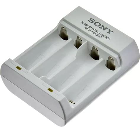 Carregador De Pilha Para Unidades Usb Aa Aaa Sony Branco Frete Gr Tis