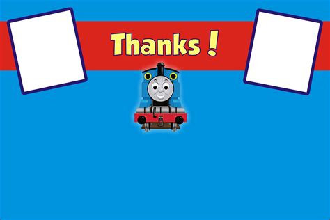 Thomas The Tank Engine Train Thank You Cards Personalized Party Invites