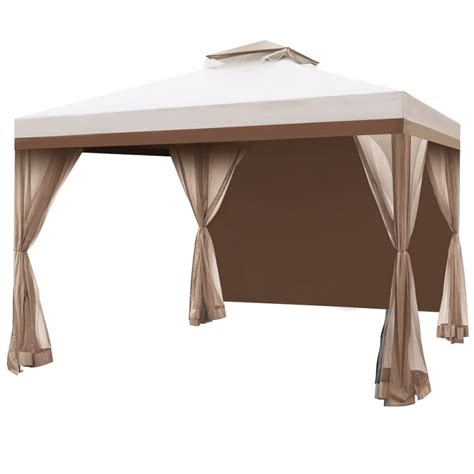 Hofzelt Ocala X Ft Gazebo Double Tier Patio Canopy Steel Frame