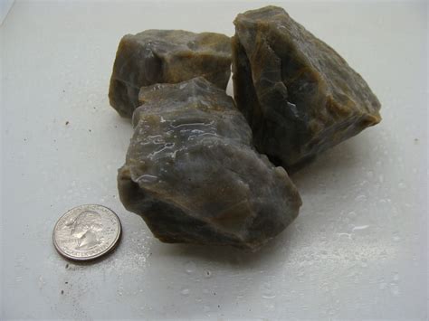 Gray Agate Rough Gray Agate Raw Stones For Tumbling Gemsbymail Rocks