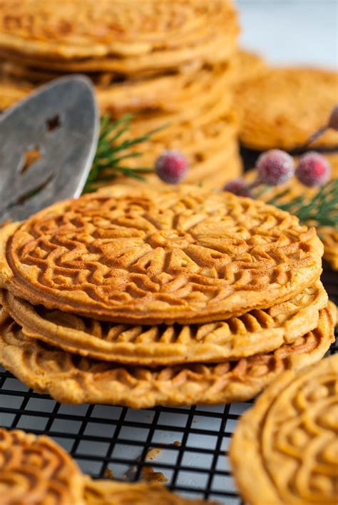 Festive Gingerbread Pizzelle Recipe Recipe Pizzelle Recipe