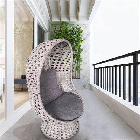 China Swivel Cocoon Egg Chair Rattan Rotating Egg Chair Manufacturer