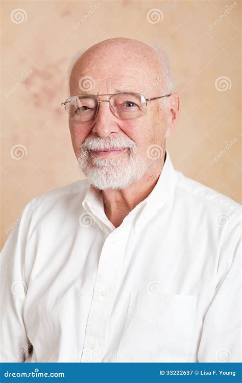 Portrait Senior Man Serious Stock Image Image Of Serious