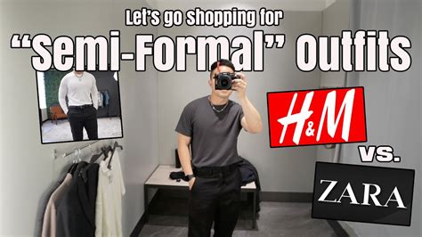 Shopping For Semi Formal Menswear Outfits Vlog H M Vs Zara Youtube