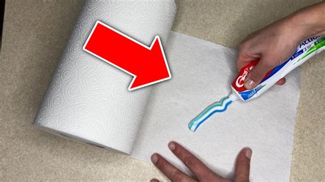 Squeeze The Toothpaste Onto A Paper Towel You Will Regret Not Knowing