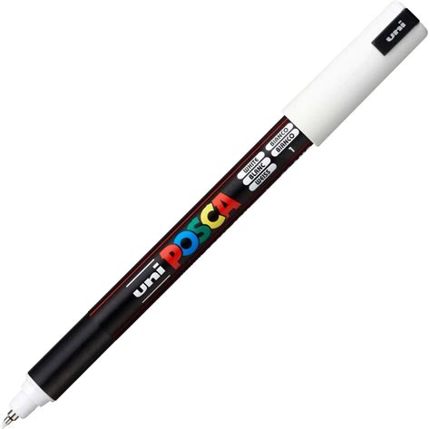 Uni Posca PC 1MR White Paint Marker Ultra Fine 0 7mm Tip Nib Etsy