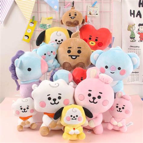 K Pop Bts Bt Sentado Plush Doll Cm Cm Chaveiro Tata Cooky Chimmy