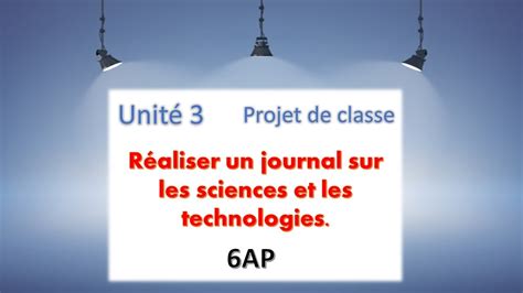 Projet De Classe R Aliser Un Journal Sur Les Sciences Et Les