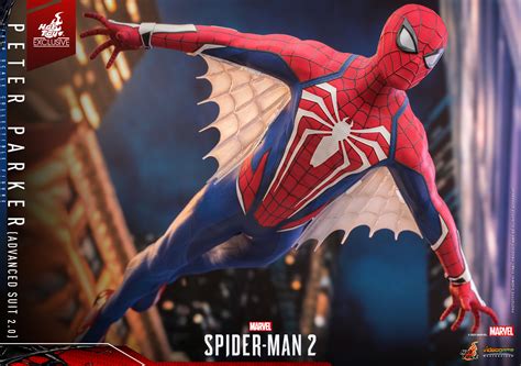 1 6 Hot Toys Marvel S Spider Man 2 Peter Parker Advanced Suit 2 0 Figure Collector